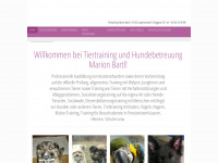 tiertraining-bartl.at Webseite Vorschau