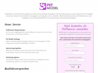 petmodel.de Webseite Vorschau