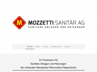 mozzettihaustechnik.ch Webseite Vorschau