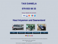 taxi-daniela.ch Webseite Vorschau