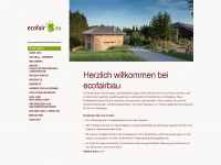 ecofairbau.at Webseite Vorschau