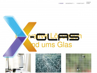 x-glas.ch Webseite Vorschau