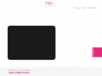 yve.tv Webseite Vorschau