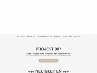 projekt-007.de Webseite Vorschau