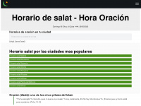horarios-oracion.es Webseite Vorschau
