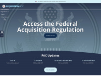 acquisition.gov Webseite Vorschau