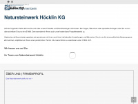 natursteinwerk-hoecklin.de Webseite Vorschau