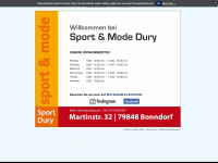 sport-dury.de Webseite Vorschau