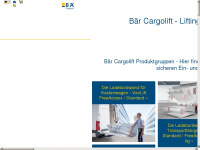 baer-cargolift.com Webseite Vorschau