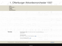 akkordeonorchester-offenburg.de Webseite Vorschau