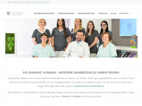 zahnarzt-baden.ch Webseite Vorschau