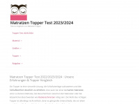 matratzen-topper.org Webseite Vorschau
