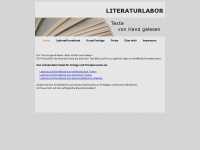literaturlabor.de Webseite Vorschau