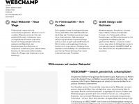 webchamp.ch Webseite Vorschau