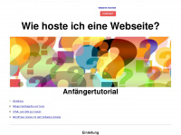 website-hosten.de Webseite Vorschau
