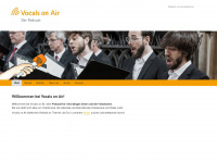 vocals-on-air.de Webseite Vorschau