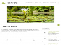 teich-fans.de Webseite Vorschau