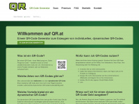 qr.at Webseite Vorschau