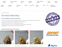 kaviar-online-shop.at Webseite Vorschau