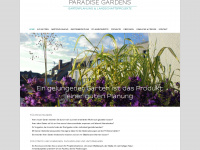 paradisegardens.de Webseite Vorschau