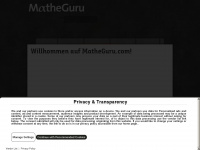 matheguru.com Webseite Vorschau
