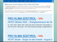 proklimanetwork.info Webseite Vorschau