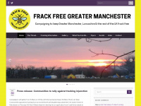 frackfreegtrmanchester.org.uk Webseite Vorschau