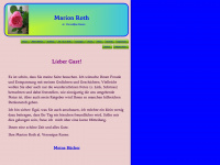 marionroth.net Webseite Vorschau