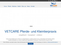 vetcare.ch Webseite Vorschau