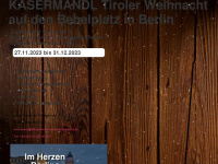 kasermandl-weihnachtsmarkt.de Webseite Vorschau