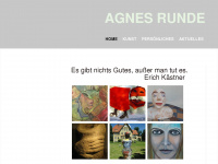 agnesrunde-kunst.de Webseite Vorschau