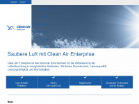 clean-air-enterprise.com Webseite Vorschau
