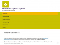 jaegerhof-ferienwohnungen.de Webseite Vorschau