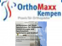orthomaxx-kempen.info Webseite Vorschau
