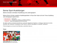 sportundausbildung.ch Webseite Vorschau