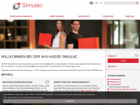 simulac.ch Webseite Vorschau
