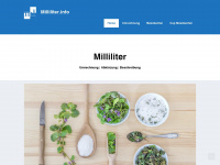 milliliter.info Webseite Vorschau