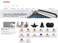 trotec-materials.com Webseite Vorschau