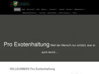 pro-exotenhaltung.de Webseite Vorschau