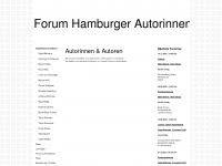 forum-hamburger-autoren.de Webseite Vorschau