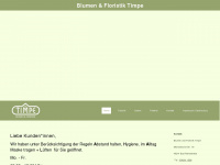 blumen-timpe.de Webseite Vorschau