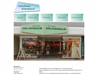 schuh-gruenebaum.de Webseite Vorschau