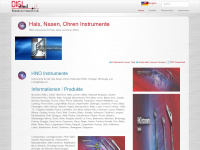 hno-instrumente.de Webseite Vorschau