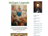 heiligen-legende.de Webseite Vorschau