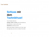 toms-techhuette.com Webseite Vorschau