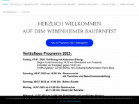 webenheimer-bauernfest.de Webseite Vorschau