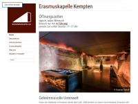 erasmuskapelle-kempten.de Webseite Vorschau