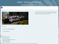 albgau-musikzug.de Webseite Vorschau