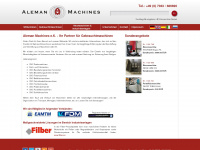 aleman-machines.com Webseite Vorschau