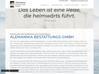 alemannia-bestattung.de Webseite Vorschau